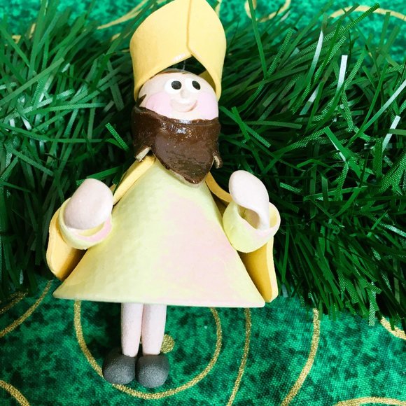 80’s Polymer Clay Ornaments  handmade Set  Christmas Bells Vintage - Picture 5 of 15